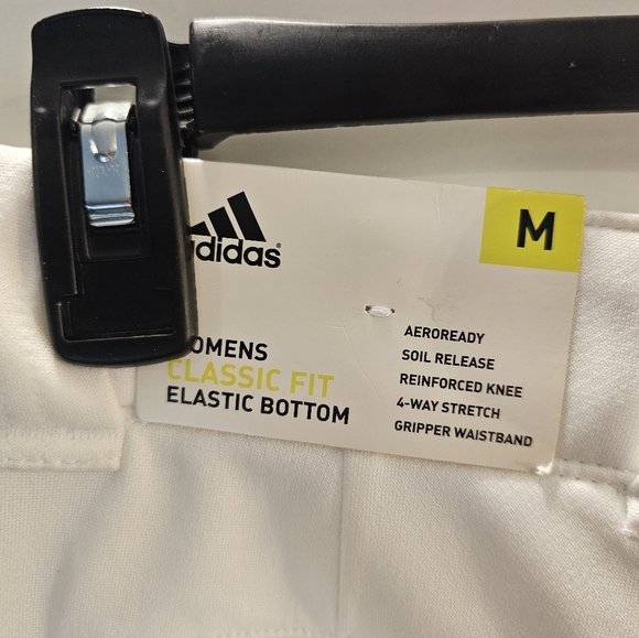Adidas Womans Medium Classic Fit White Softball Pants NWT - Picture 5 of 9